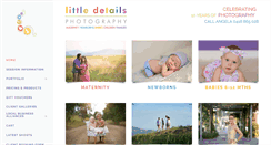 Desktop Screenshot of littledetailsphotography.com.au